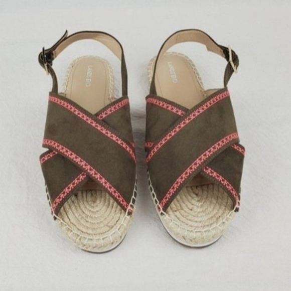 Land's End espadrille sandals size 9.5 - Picture 1 of 11